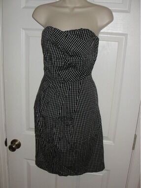 OUTBACK RED 50'S STYLE DRESS PLAID EUC